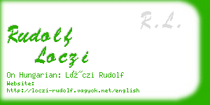 rudolf loczi business card